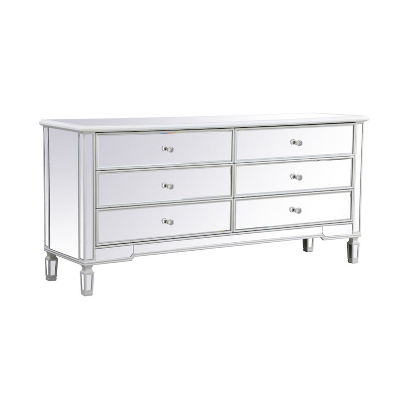 Elegant Decor Contempo 72" Chests, Antique White