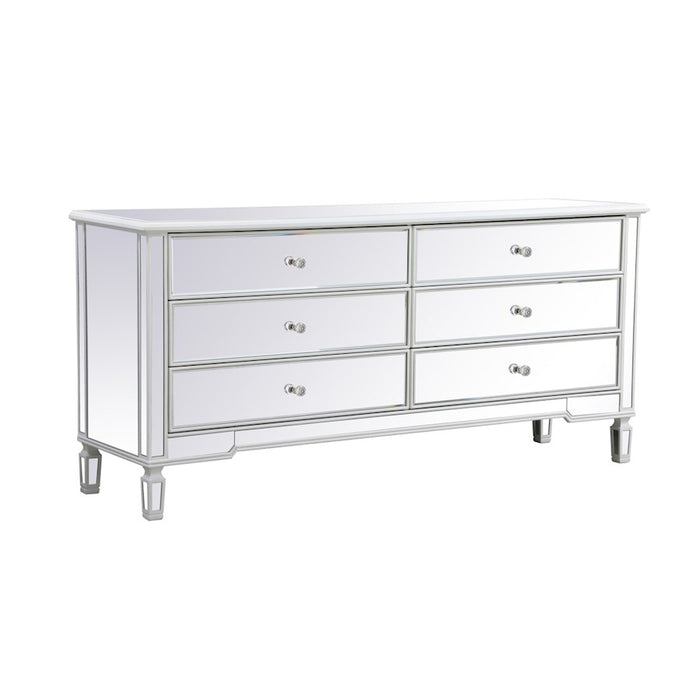 Elegant Decor Contempo 72" Chests, Antique White