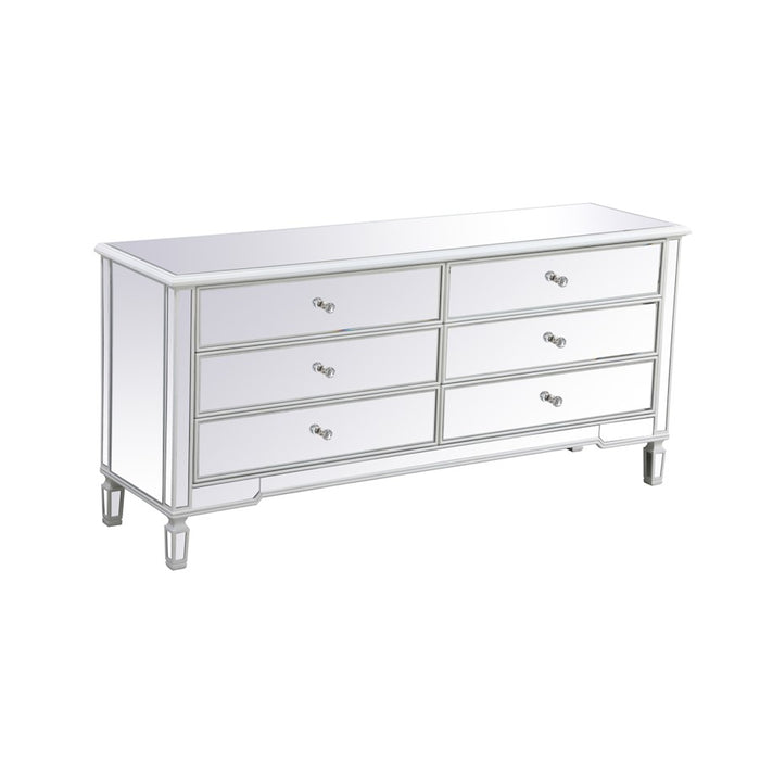Elegant Decor Contempo 72" Chests, Antique White