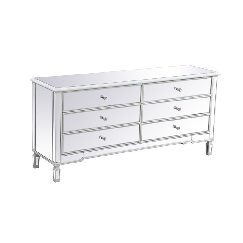 Elegant Decor Contempo 72" Chests, Antique White