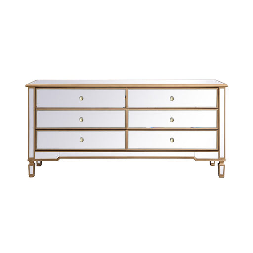 Elegant Decor Contempo 72" Chests, Antique Gold