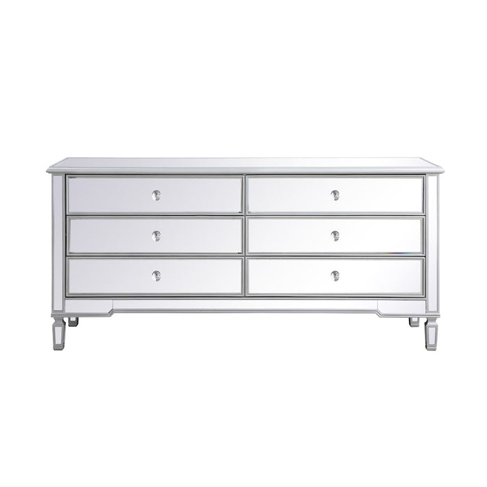 Elegant Decor Contempo 72" Chests, Antique Silver