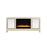 Elegant Decor Reflexion 60" TVCabinet/Stand/Crystal Fireplace, Gold