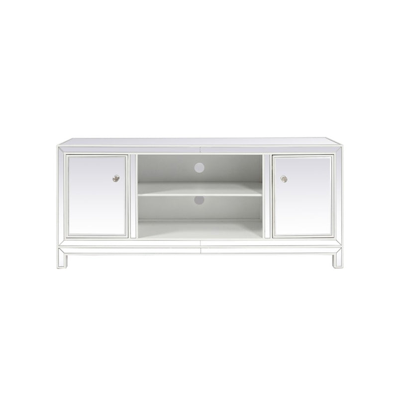 Elegant Decor Reflexion 60" TVCabinet/Stand, White