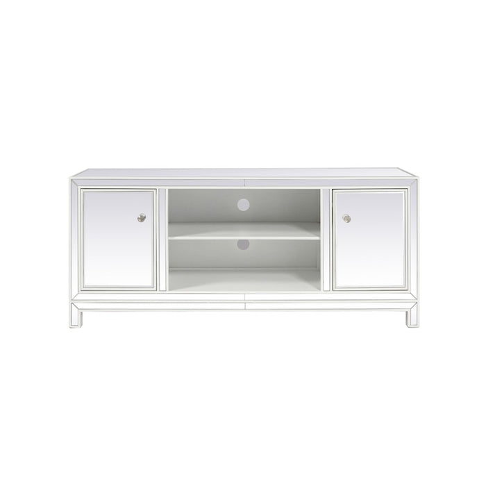 Elegant Decor Reflexion 60" TVCabinet/Stand, White