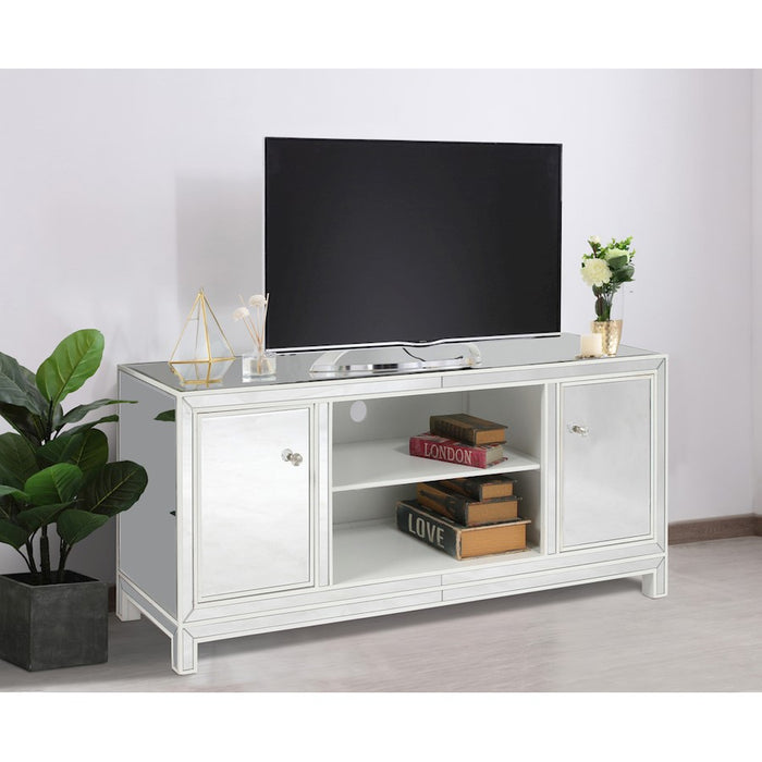 Elegant Decor Reflexion 60" TVCabinet/Stand, White