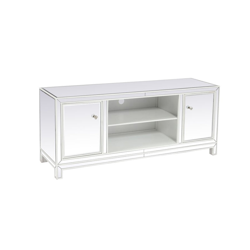 Elegant Decor Reflexion 60" TVCabinet/Stand, White