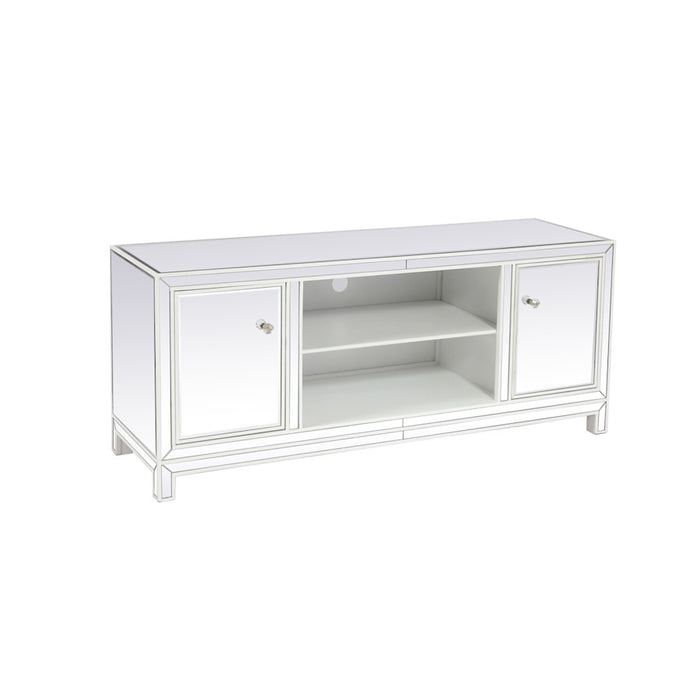 Elegant Decor Reflexion 60" TVCabinet/Stand, White