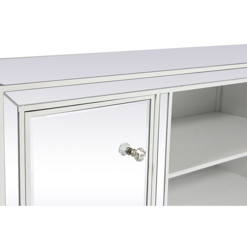 Elegant Decor Reflexion 60" TVCabinet/Stand, White