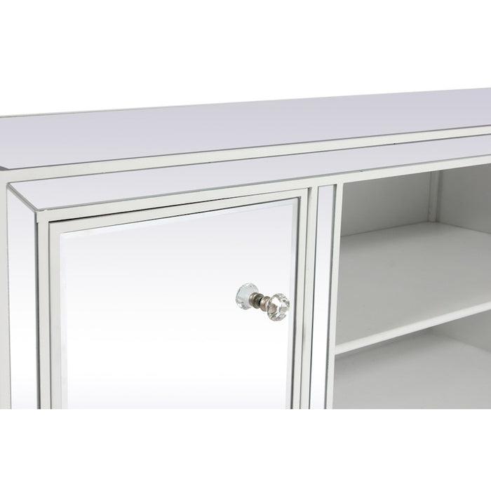 Elegant Decor Reflexion 60" TVCabinet/Stand, White