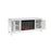 Elegant Decor Reflexion 60" TVCabinet/Stand/Wood Log Fireplace, WH