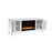 Elegant Decor Reflexion 60" TVCabinet/Stand/Crystal Fireplace, WH