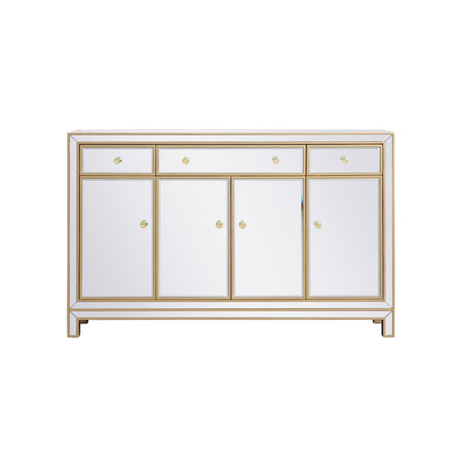 Elegant Decor Reflexion 56" Credenza, Gold