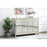 Elegant Decor Reflexion 56" Credenza, Gold