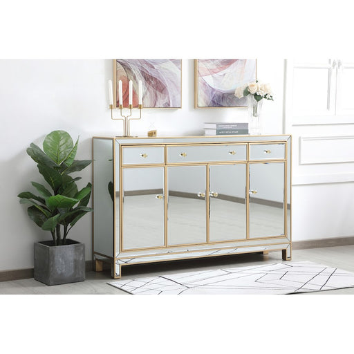 Elegant Decor Reflexion 56" Credenza, Gold