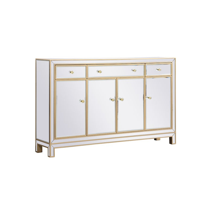 Elegant Decor Reflexion 56" Credenza, Gold