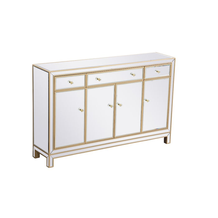 Elegant Decor Reflexion 56" Credenza, Gold