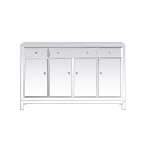 Elegant Decor Reflexion 56" Credenza, White
