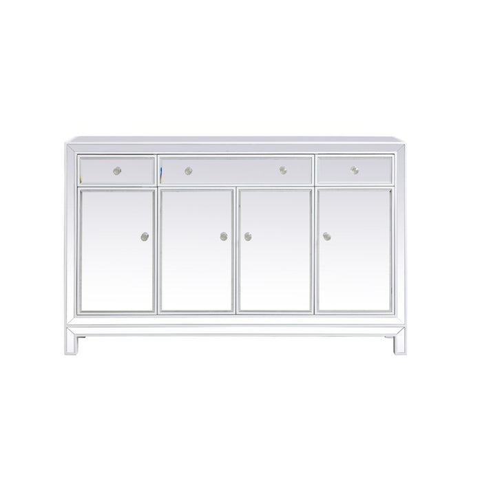 Elegant Decor Reflexion 56" Credenza, White