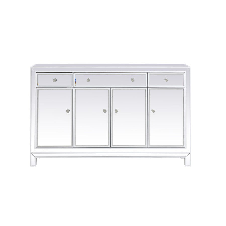 Elegant Decor Reflexion 56" Credenza, White