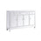 Elegant Decor Reflexion 56" Credenza, White
