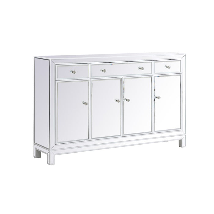 Elegant Decor Reflexion 56" Credenza, White