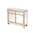 Elegant Decor Reflexion 38" End Tables, Antique Gold