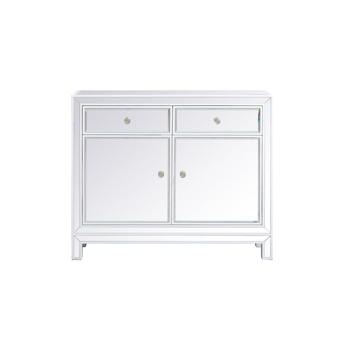 Elegant Decor Reflexion 38" End Tables, White - MF72002WH