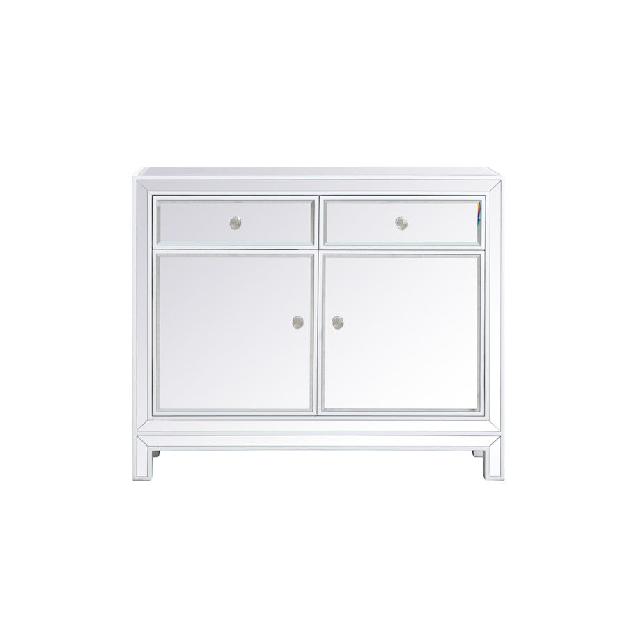 Elegant Decor Reflexion 38" End Tables, White - MF72002WH