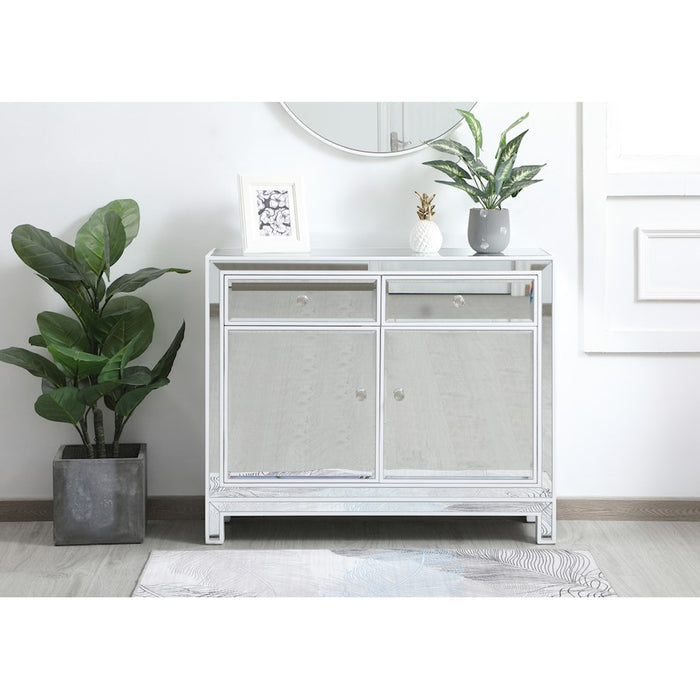 Elegant Decor Reflexion 38" End Tables, White