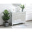 Elegant Decor Reflexion 38" End Tables, White