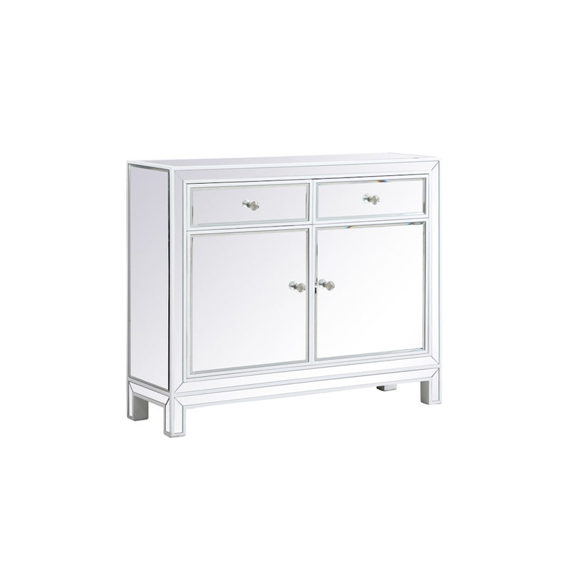 Elegant Decor Reflexion 38" End Tables, White