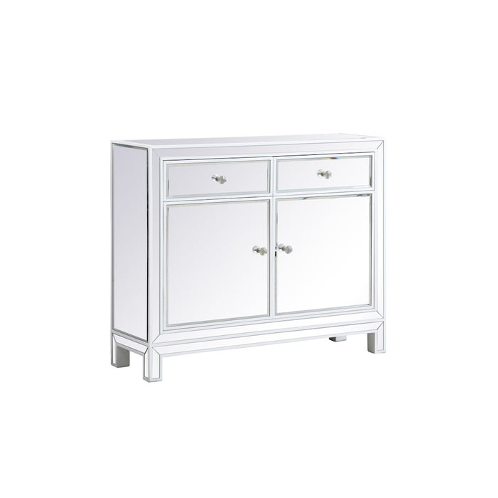 Elegant Decor Reflexion 38" End Tables, White