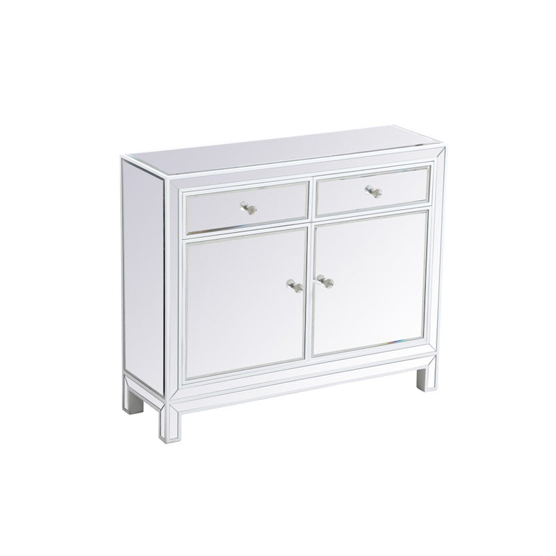 Elegant Decor Reflexion 38" End Tables, White