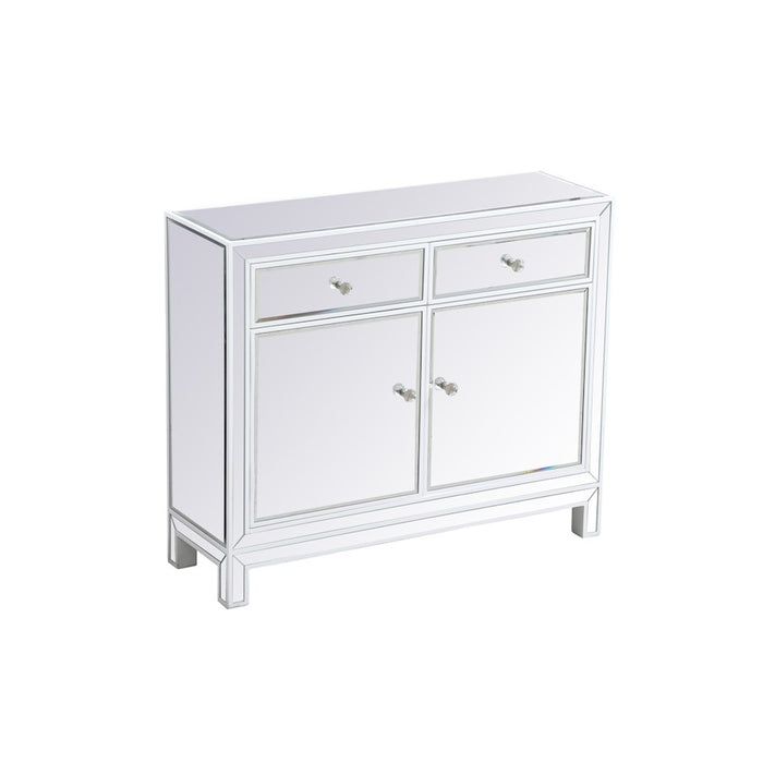 Elegant Decor Reflexion 38" End Tables, White