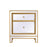 Elegant Decor Reflexion 21" End Tables, Antique Gold