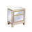 Elegant Decor Reflexion 21" End Tables, Antique Gold