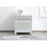 Elegant Decor Reflexion 21" End Tables, White