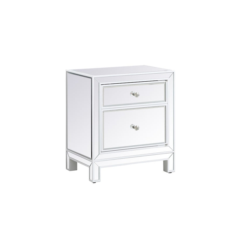 Elegant Decor Reflexion 21" End Tables, White