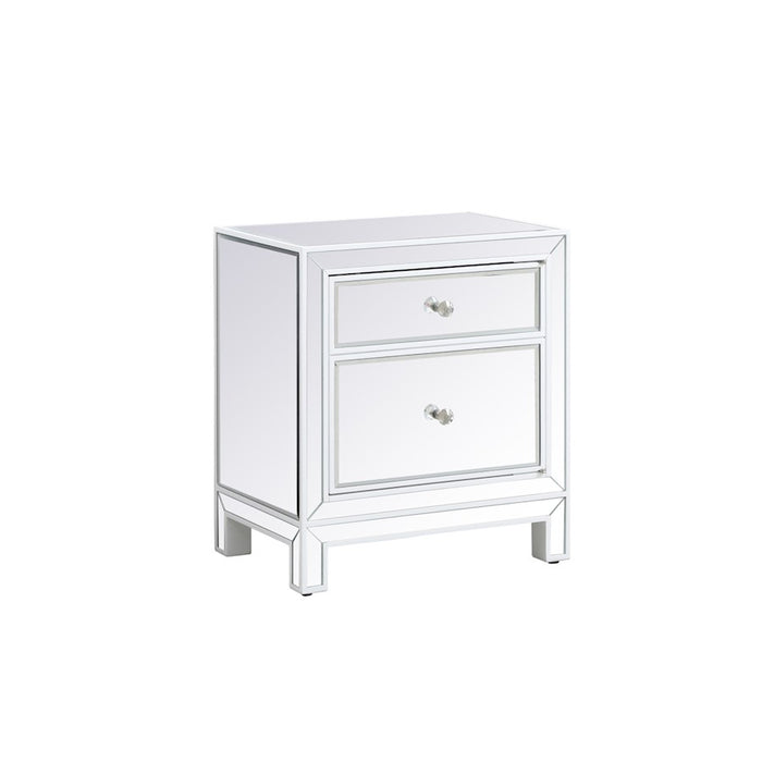 Elegant Decor Reflexion 21" End Tables, White