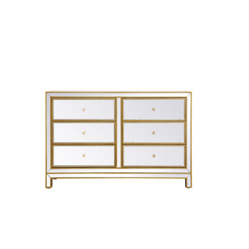 Elegant Decor Reflexion 48" Cabinets, Antique Gold