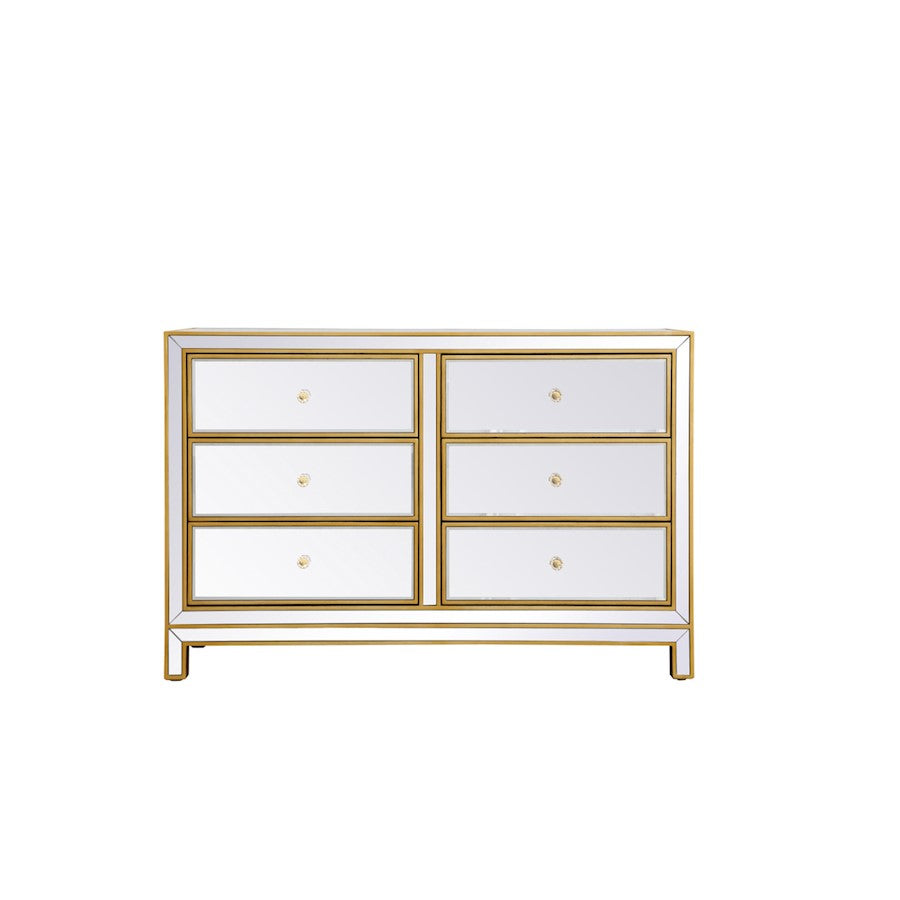 Elegant Decor Reflexion 48" Cabinets, Antique Gold