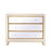Elegant Decor Reflexion 40" Chests, Antique Gold