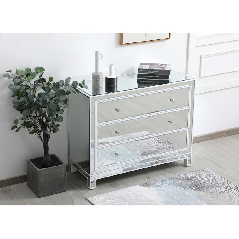 Elegant Decor Reflexion 40" Cabinets, White