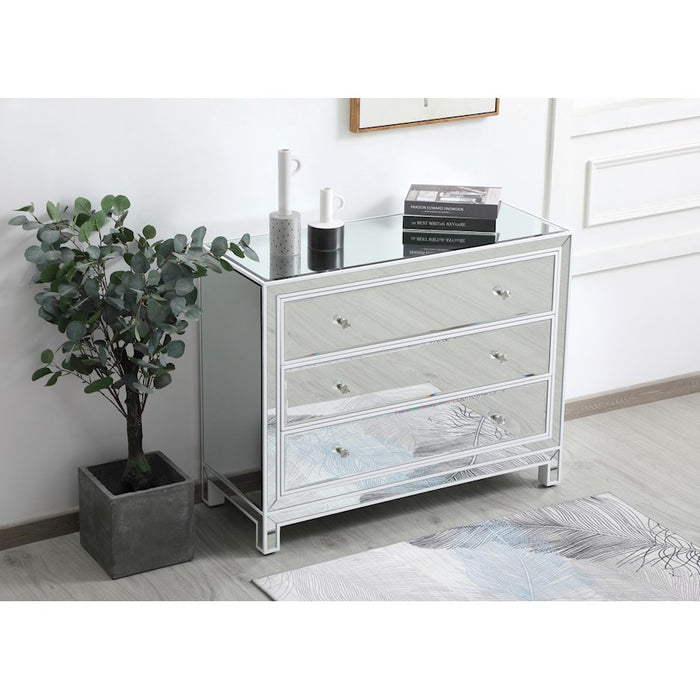 Elegant Decor Reflexion 40" Cabinets, White