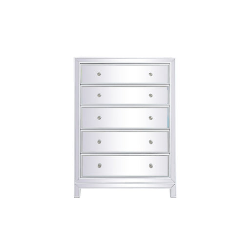 Elegant Decor Reflexion 34" Cabinets, White