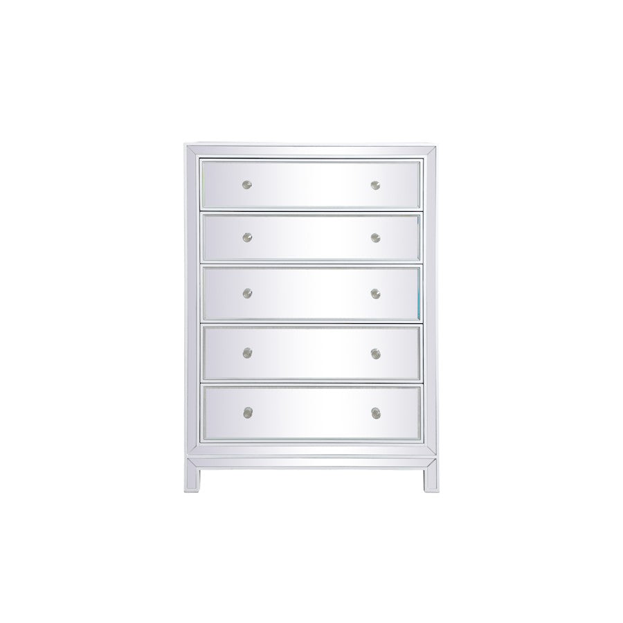 Elegant Decor Reflexion 34" Cabinets, White