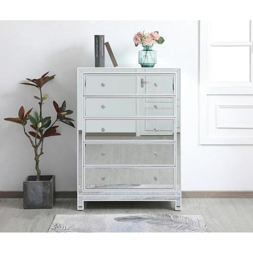 Elegant Decor Reflexion 34" Cabinets, White