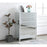 Elegant Decor Reflexion 34" Cabinets, White