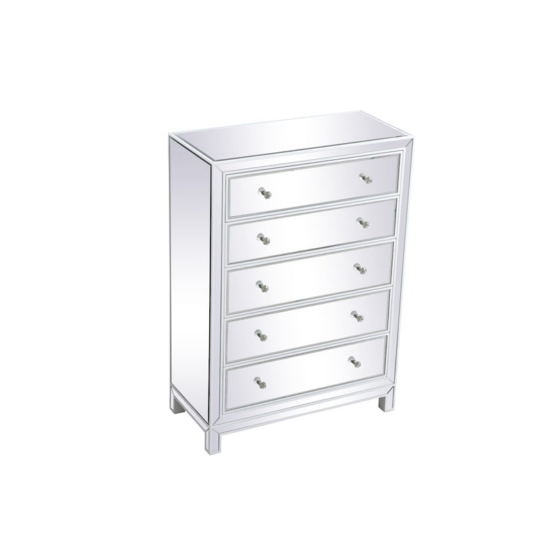 Elegant Decor Reflexion 34" Cabinets, White
